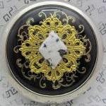 Compact Mirror Black Confet..