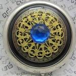 Compact Mirror Black and Bl..