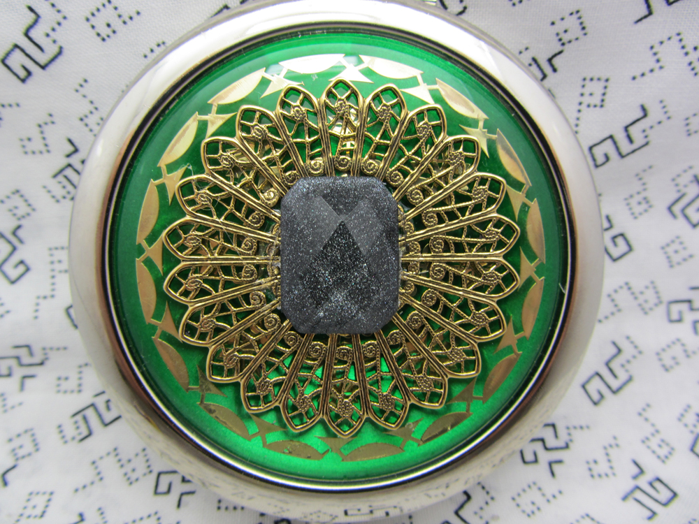 Compact Mirror Green with Black Shimmer